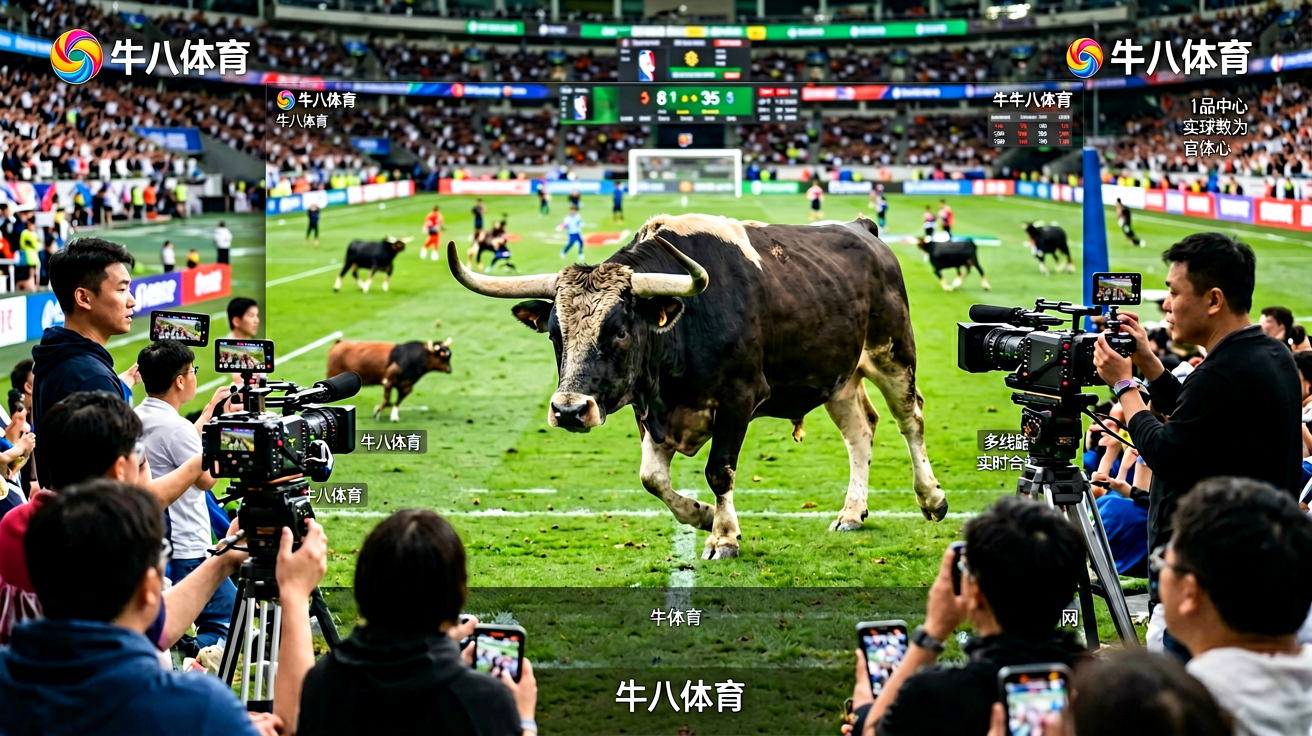 牛八体育高清赛事直播界面，展示实时比赛画面和比分数据